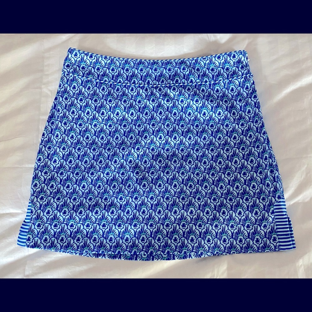 Vineyard Vines Scallop Feather Print Golf Skort